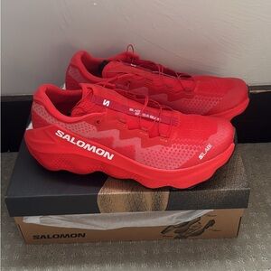 Salomon S/LAB Ultra Glide 1.5 in Red with White Logos